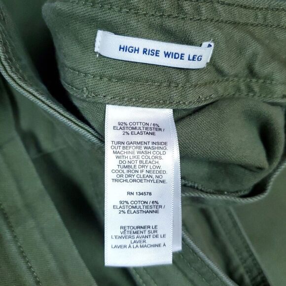 Vineyard Vines Pants Womens 36 Green High Rise Wide Leg Casual Stretch Modern - Picture 4 of 14